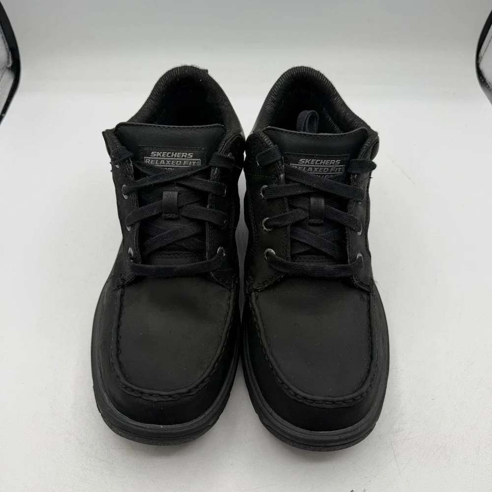 Skechers Segment Melego‎ Chukka Boots Mens 8.5 Black Moc Toe Shoes Waterproof